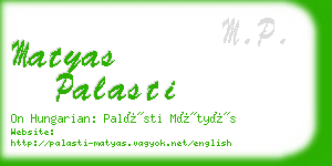 matyas palasti business card